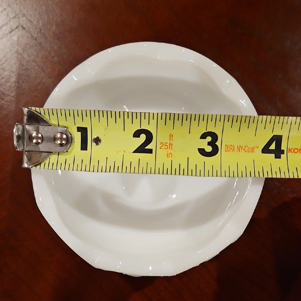 Westmoreland Milk Glass Paneled Grape & Vine Small Bowl Trinket Dish
